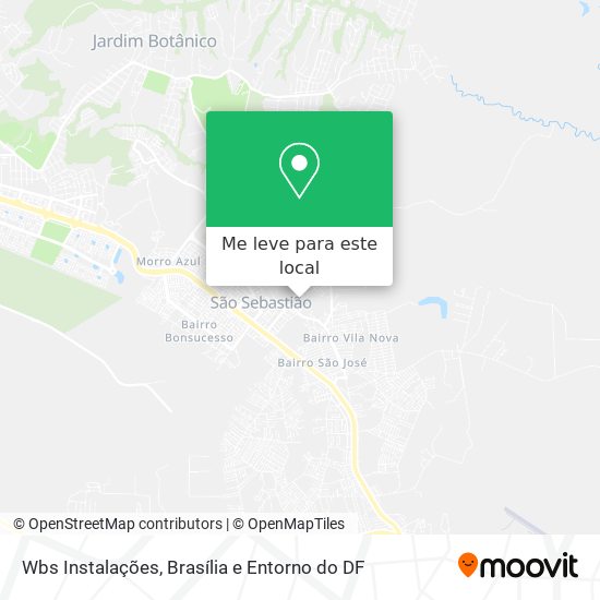 Wbs Instalações mapa