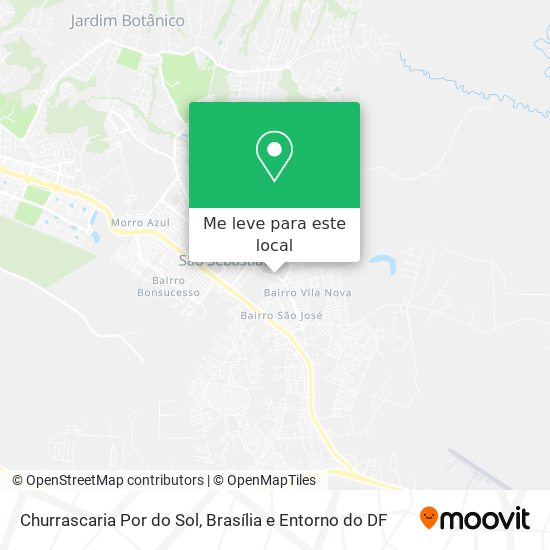 Churrascaria Por do Sol mapa