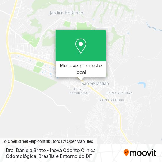 Dra. Daniela Britto - Inova Odonto Clinica Odontológica mapa