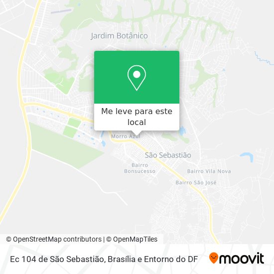 Ec 104 de São Sebastião mapa