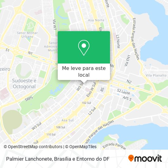 Palmier Lanchonete mapa