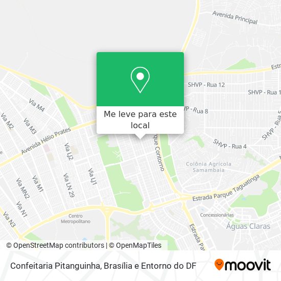 Confeitaria Pitanguinha mapa