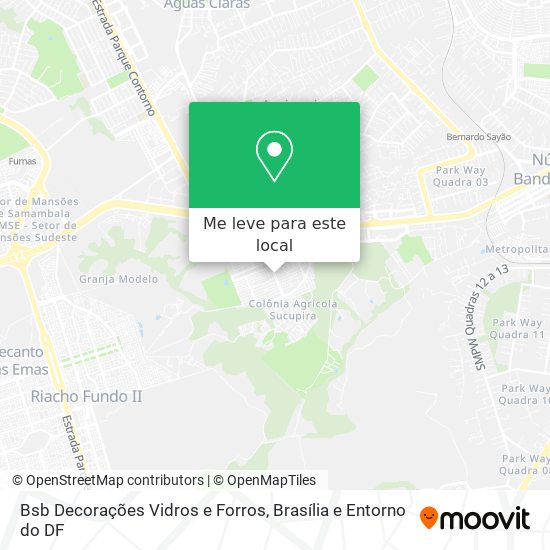 Bsb Decorações Vidros e Forros mapa