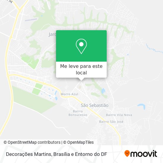 Decorações Martins mapa