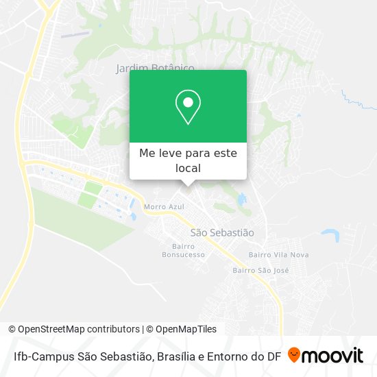 Ifb-Campus São Sebastião mapa