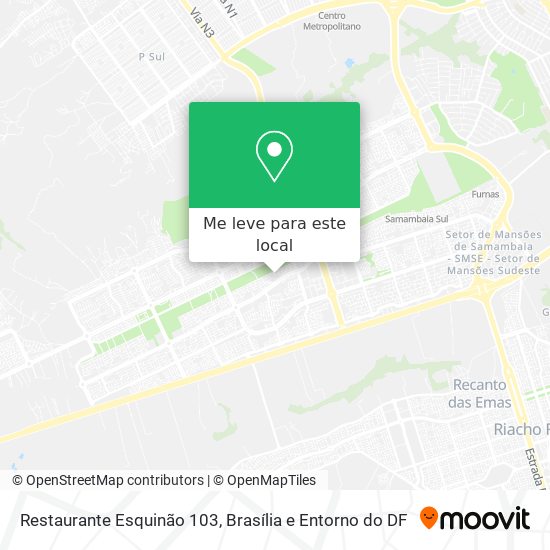 Restaurante Esquinão 103 mapa