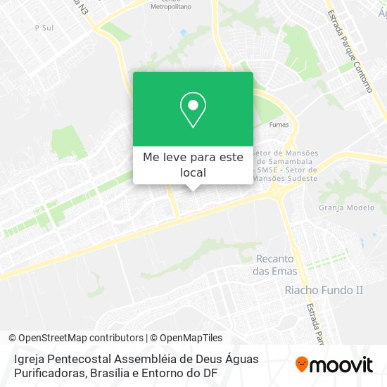 Igreja Pentecostal Assembléia de Deus Águas Purificadoras mapa