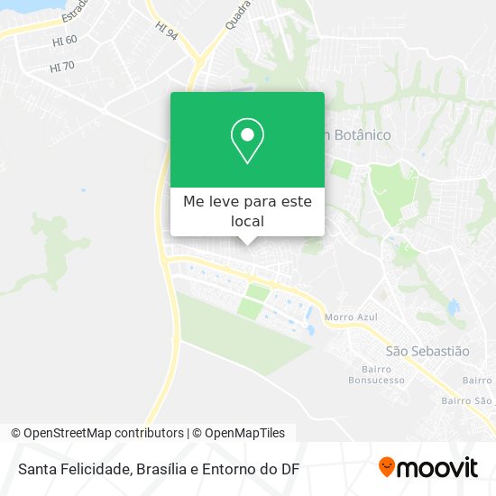 Santa Felicidade mapa