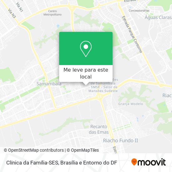 Clínica da Família-SES mapa