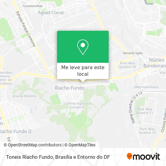 Toneis Riacho Fundo mapa
