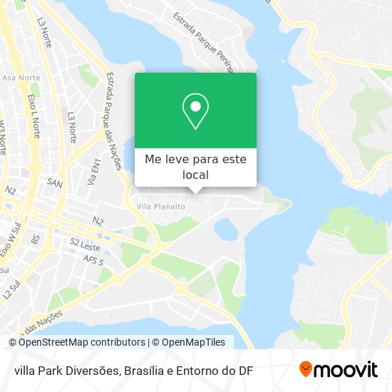 villa Park Diversões mapa