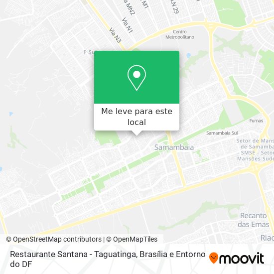 Restaurante Santana - Taguatinga mapa