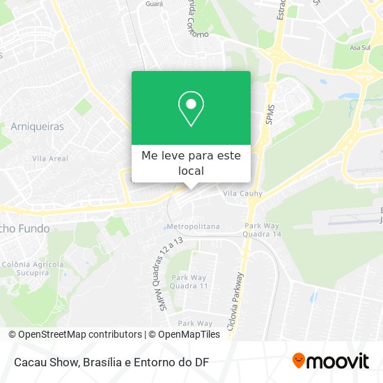 Cacau Show mapa