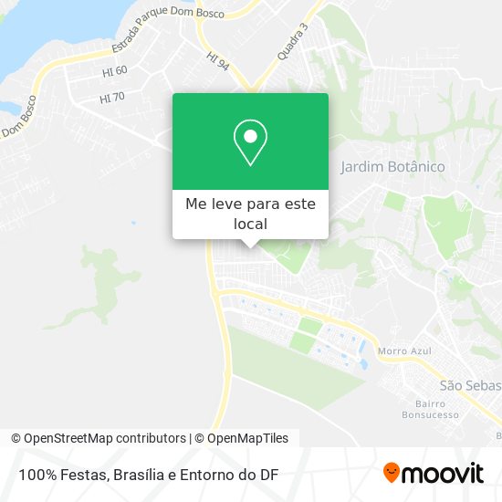 100% Festas mapa