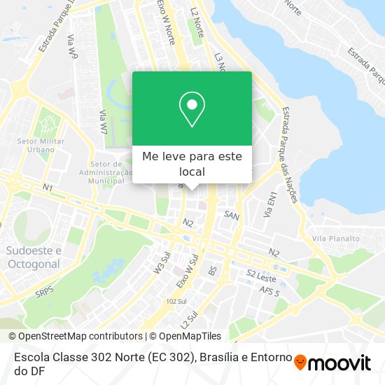 Escola Classe 302 Norte (EC 302) mapa
