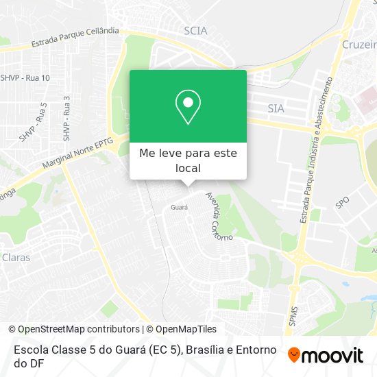 Escola Classe 5 do Guará (EC 5) mapa