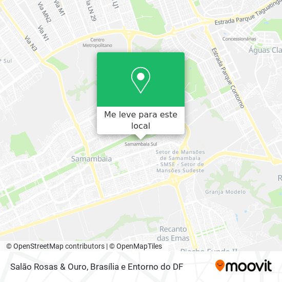 Salão Rosas & Ouro mapa