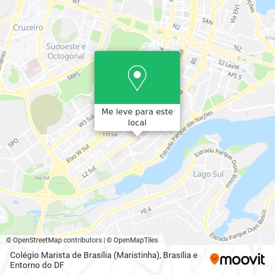 Colégio Marista de Brasília (Maristinha) mapa