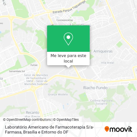 Laboratório Americano de Farmacoterapia S / a-Farmasa mapa