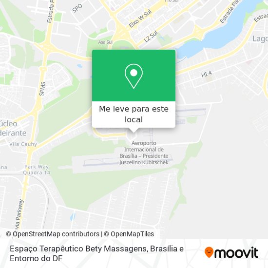 Espaço Terapêutico Bety Massagens mapa