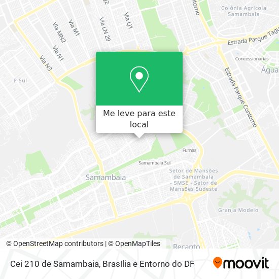 Cei 210 de Samambaia mapa