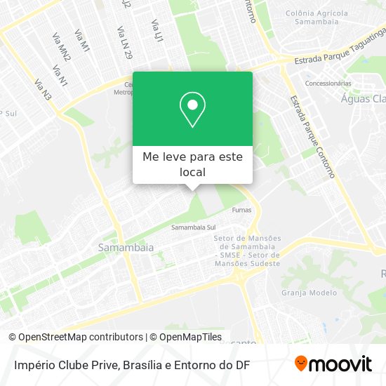 Império Clube Prive mapa