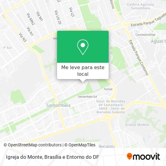 Igreja do Monte mapa