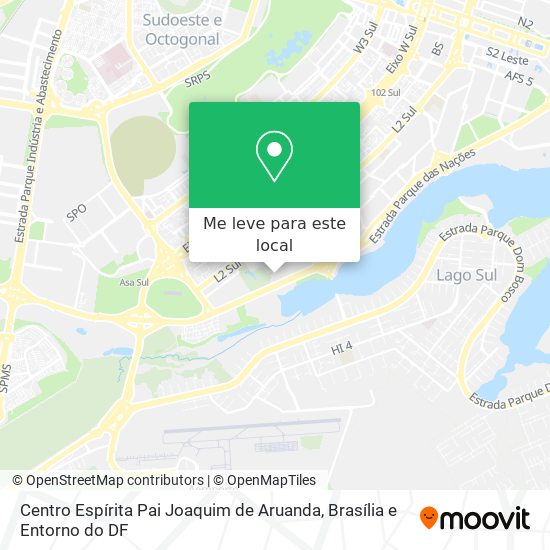 Centro Espírita Pai Joaquim de Aruanda mapa