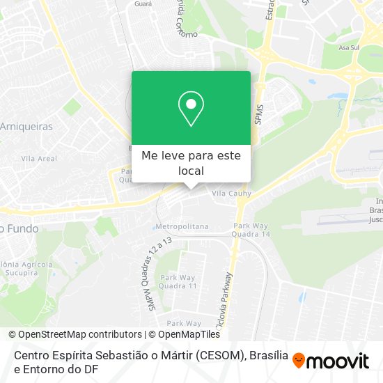 Centro Espírita Sebastião o Mártir (CESOM) mapa