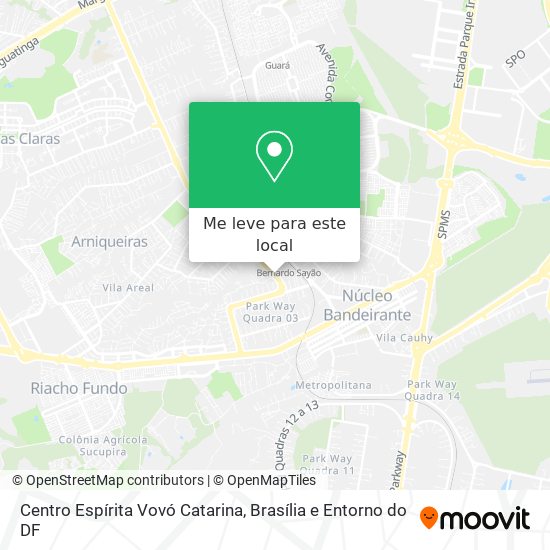 Centro Espírita Vovó Catarina mapa
