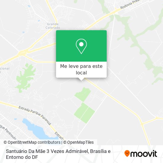Santuário Da Mãe 3 Vezes Admirável mapa