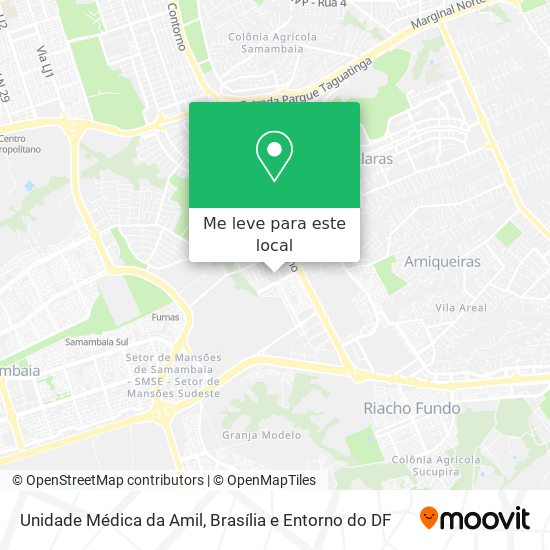 Unidade Médica da Amil mapa
