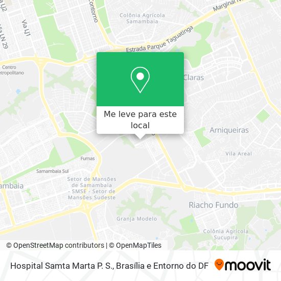 Hospital Samta Marta P. S. mapa