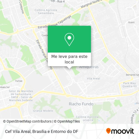 Cef Vila Areal mapa