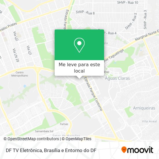 DF TV Eletrônica mapa