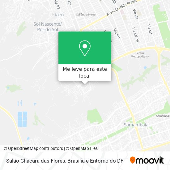 Salão Chácara das Flores mapa