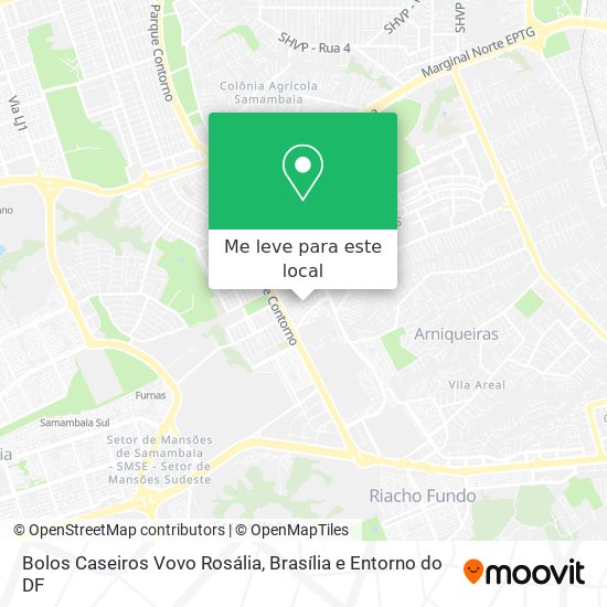 Bolos Caseiros Vovo Rosália mapa