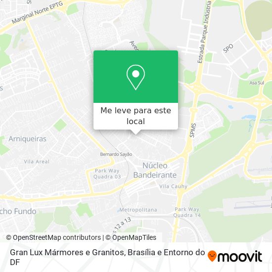 Gran Lux Mármores e Granitos mapa