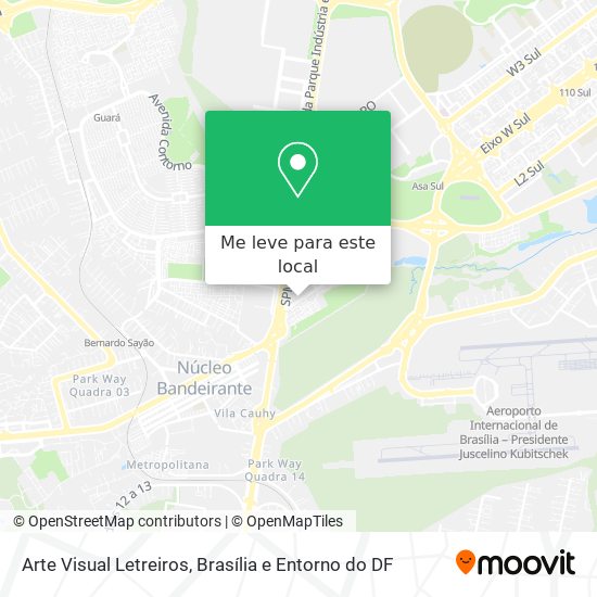 Arte Visual Letreiros mapa