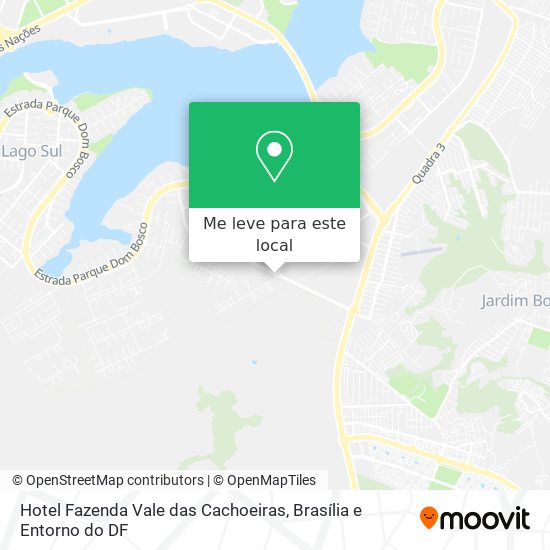 Hotel Fazenda Vale das Cachoeiras mapa