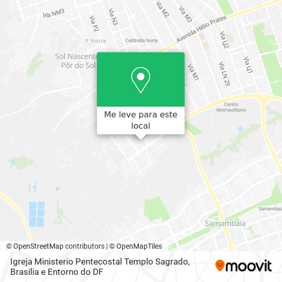 Igreja Ministerio Pentecostal Templo Sagrado mapa