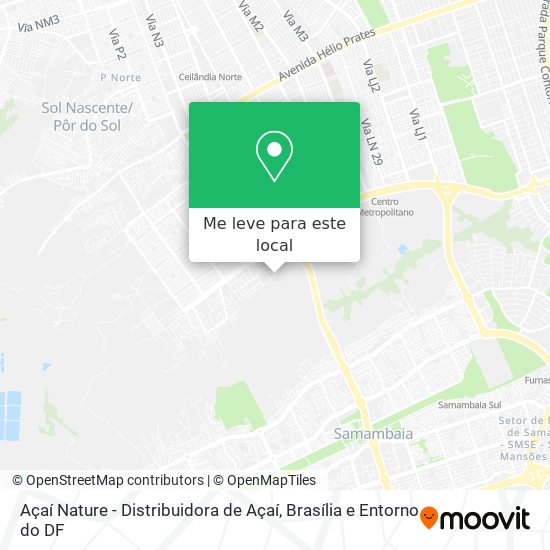 Açaí Nature - Distribuidora de Açaí mapa