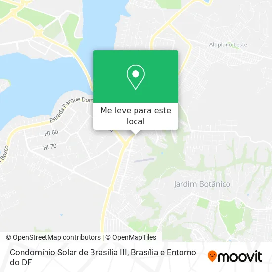 Condomínio Solar de Brasília III mapa