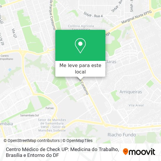 Centro Médico de Check UP: Medicina do Trabalho mapa