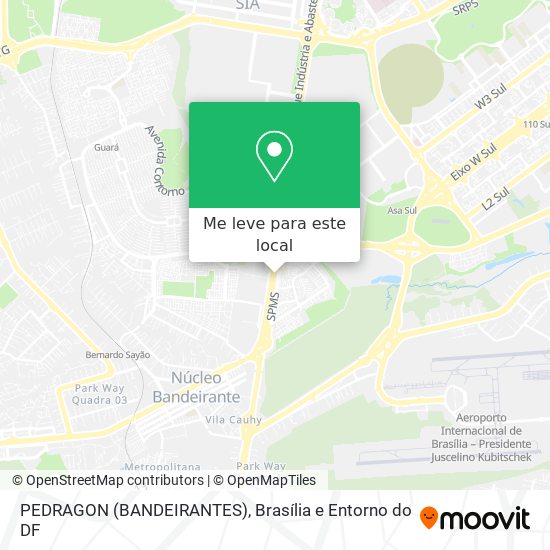 PEDRAGON (BANDEIRANTES) mapa