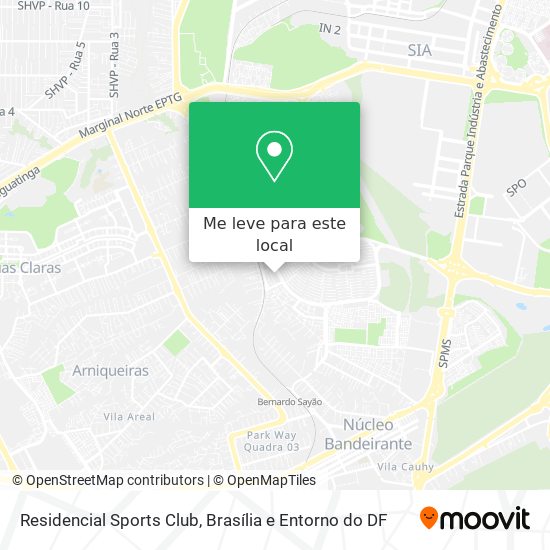 Residencial Sports Club mapa