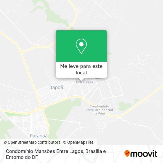 Condomínio Mansões Entre Lagos mapa