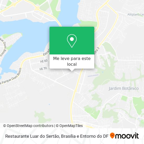 Restaurante Luar do Sertão mapa
