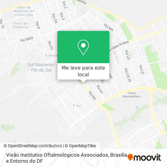 Visão Institutos Oftalmológicos Associados mapa