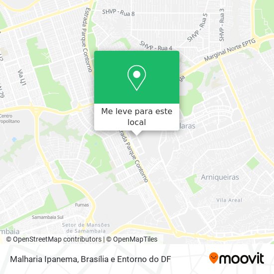 Malharia Ipanema mapa